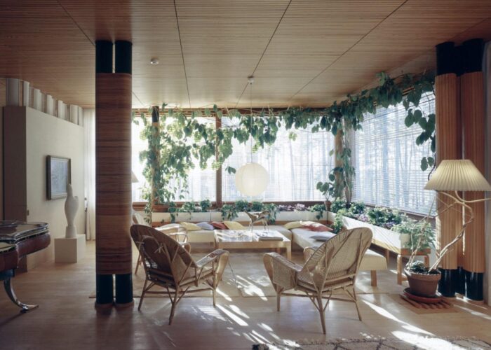 Villa Mairea by Alvar Aalto 1938-39, the living room