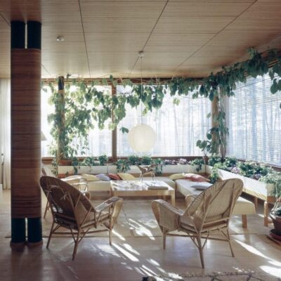 Villa Mairea by Alvar Aalto 1938-39, the living room