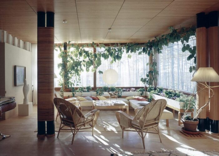 Villa Mairea by Alvar Aalto 1938-39, the living room